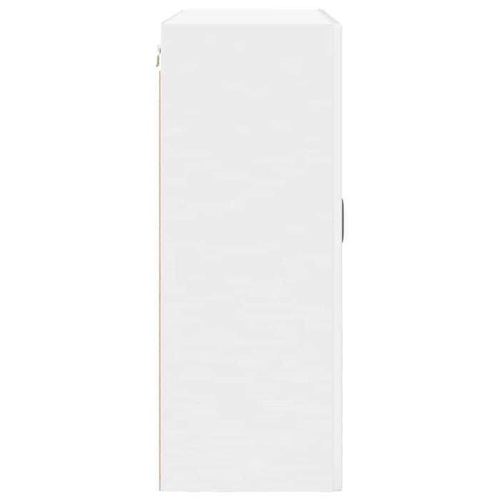 Kitchen Wall Cabinet With Door Glossy Look White 80 X 31 X 80 Cm Nnpabk