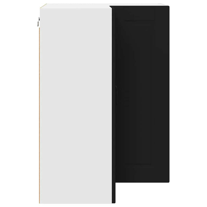 Kitchen Wall Cabinet Black 57 X 57 X 80 Cm Engineered Wood Nnpaxl