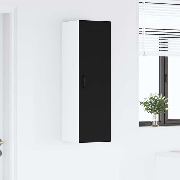 Kitchen Wall Cabinet Black 30 X 31 X 100 Cm Engineered Wood Nnpapl