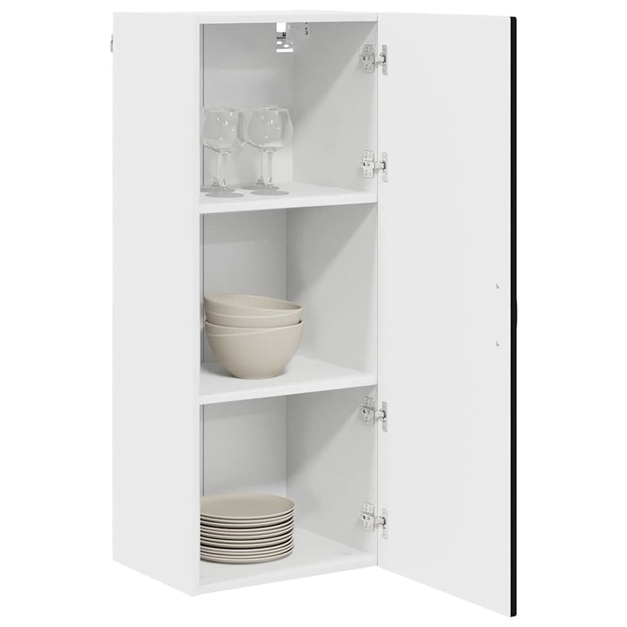 Kitchen Wall Cabinet Black 40 X 31 X 100 Cm Engineered Wood Nnpall