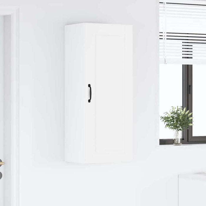 Kitchen Wall Cabinet Glossy Look White 40 X 31 X 100 Cm Nnpalk