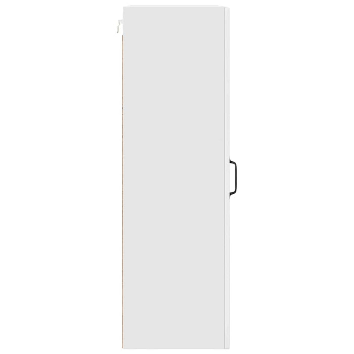 Kitchen Wall Cabinet Glossy Look White 50 X 31 X 100 Cm Nnpaik