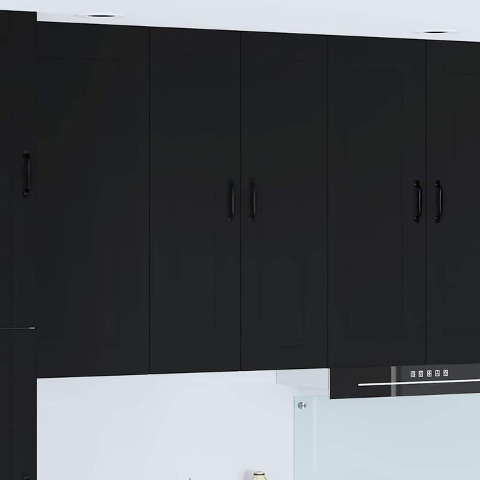 Kitchen Wall Cabinet Black 60 X 31 X 100 Cm Engineered Wood Nnpanl
