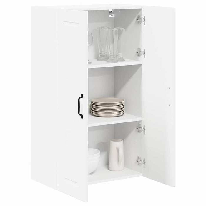 Kitchen Wall Cabinet Glossy Look White 60 X 31 X 100 Cm Nnpank