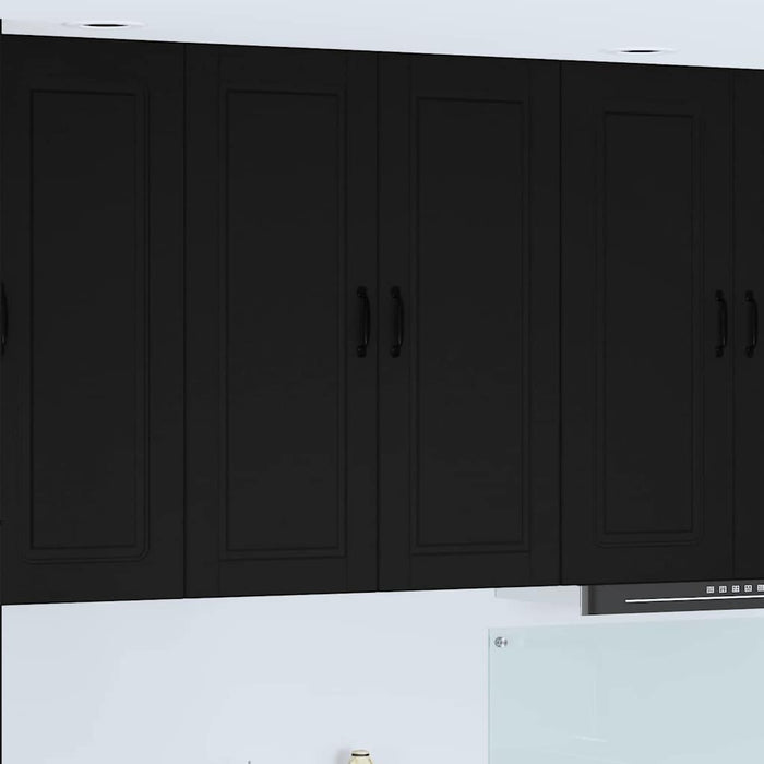 Kitchen Wall Cabinet Black 80 X 31 X 100 Cm Engineered Wood Nnpakl