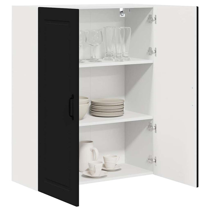 Kitchen Wall Cabinet Black 80 X 31 X 100 Cm Engineered Wood Nnpakl