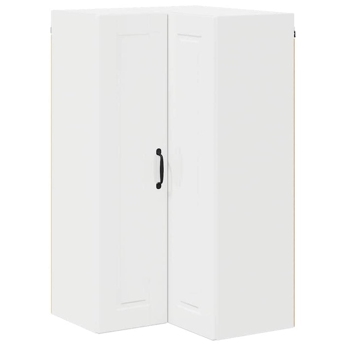 Kitchen Wall Cabinet Glossy Look White 57 X 57 X 100 Cm Nnppok