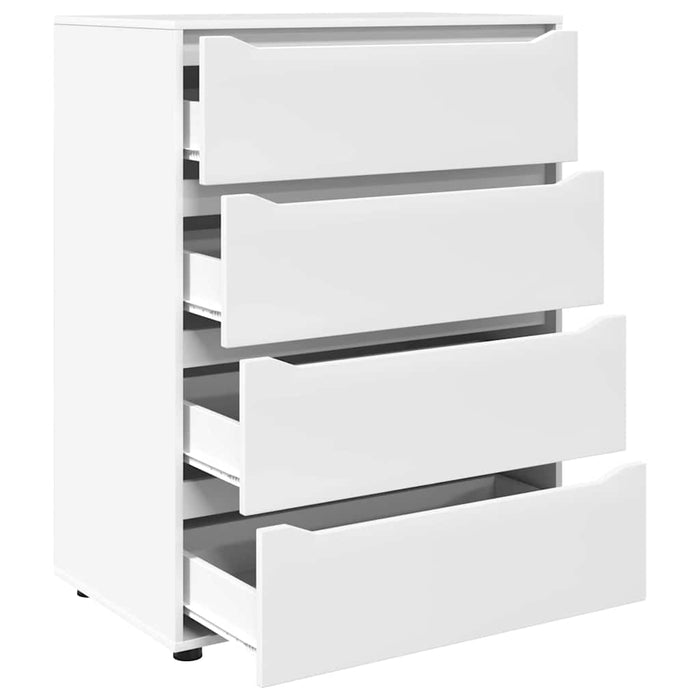 Storage Cabinets 2 Pcs White 80 X 48 X 105 Cm Engineered Wood Tablxxp