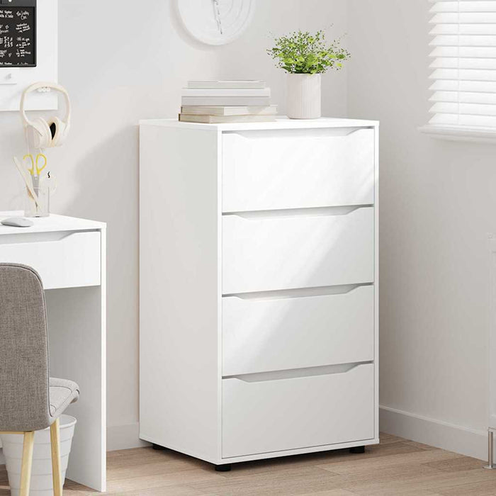 Storage Cabinets 2 Pcs White 60 X 48 X 105 Cm Engineered Wood Tablxtp