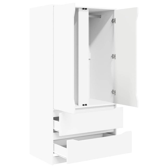 Bathroom Cabinet White 79.5 X 49 X 156 Cm Engineered Wood Tablxap