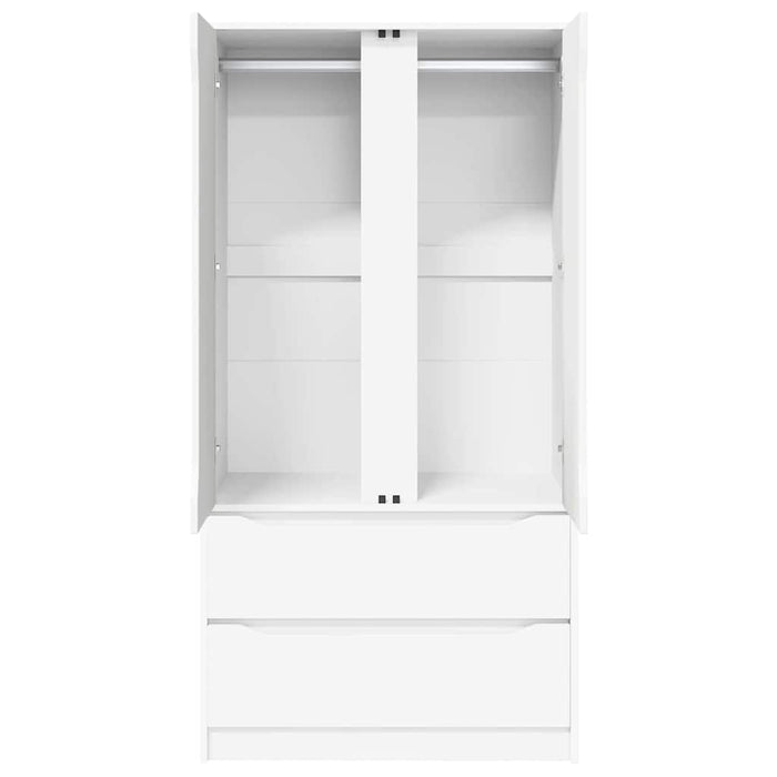 Bathroom Cabinet White 79.5 X 49 X 156 Cm Engineered Wood Tablxap