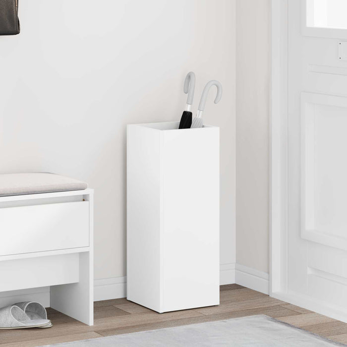 Umbrella Stand White 25 X 24.5 X 64 Cm Engineered Wood Nkkaop