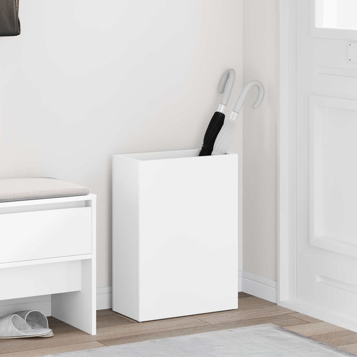Umbrella Stand White 40 X 20 X 55.5 Cm Engineered Wood Nkkato