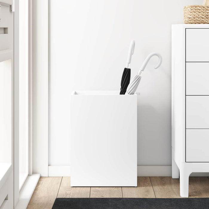 Umbrella Stand White 40 X 20 X 55.5 Cm Engineered Wood Nkkato