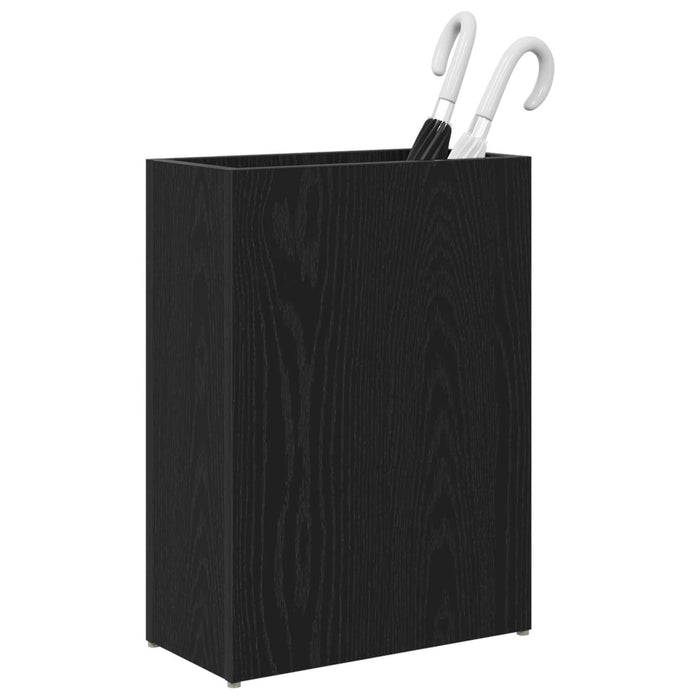 Umbrella Stand Black Oak 40 X 20 X 55.5 Cm Engineered Wood Nkkatx
