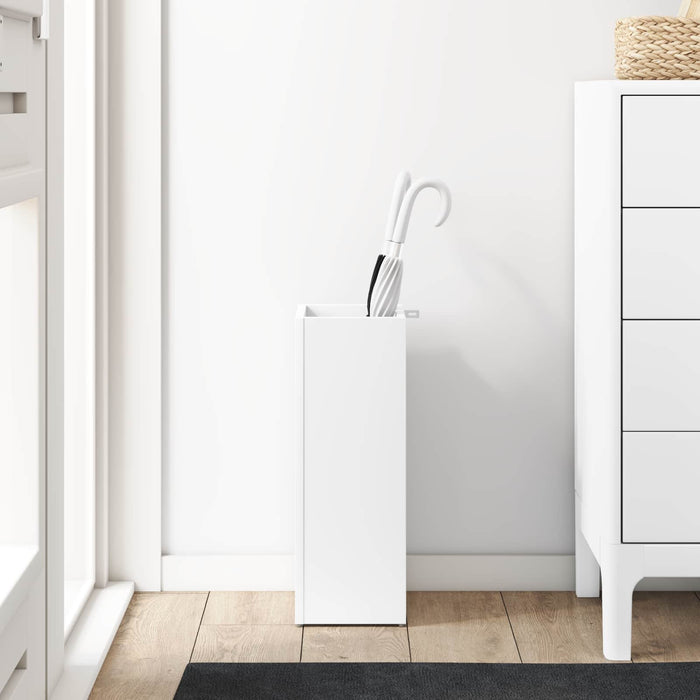Umbrella Stand White 20 X 20 X 55.5 Cm Engineered Wood Nkkatk