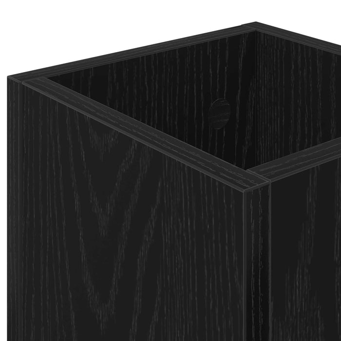 Umbrella Stand Black Oak 20 X 20 X 55.5 Cm Engineered Wood Nkkaab