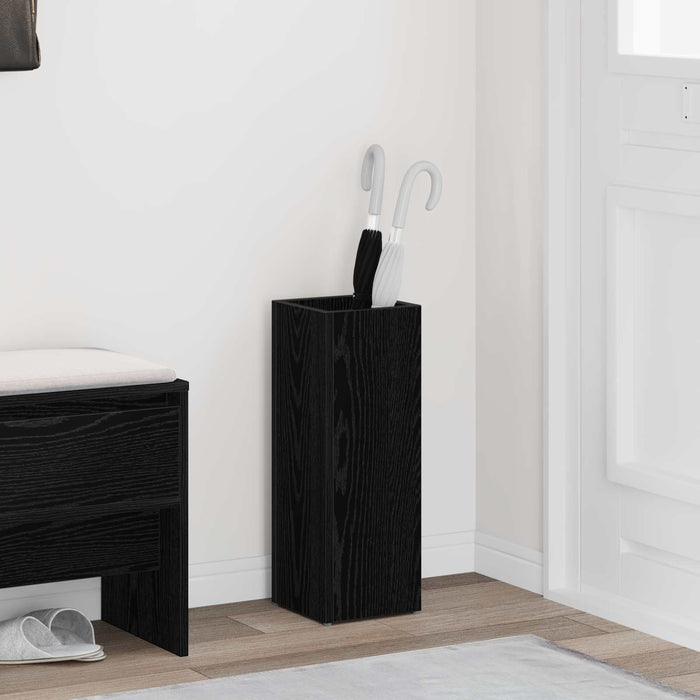 Umbrella Stand Black Oak 20 X 20 X 55.5 Cm Engineered Wood Nkkaab