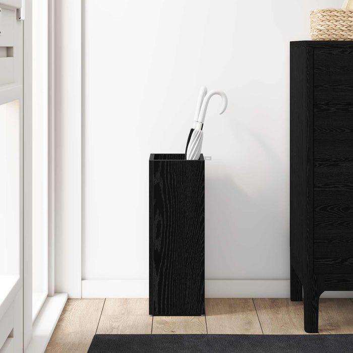 Umbrella Stand Black Oak 20 X 20 X 55.5 Cm Engineered Wood Nkkaab