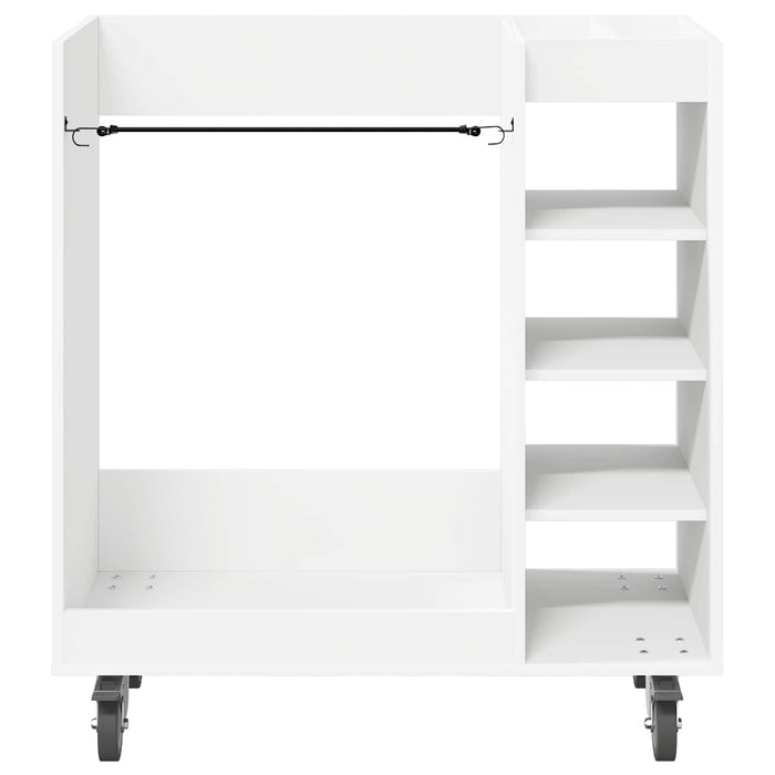 Golf Cabinet With Wheel Plain White 90 X 45 X 98 Cm Nkkalt