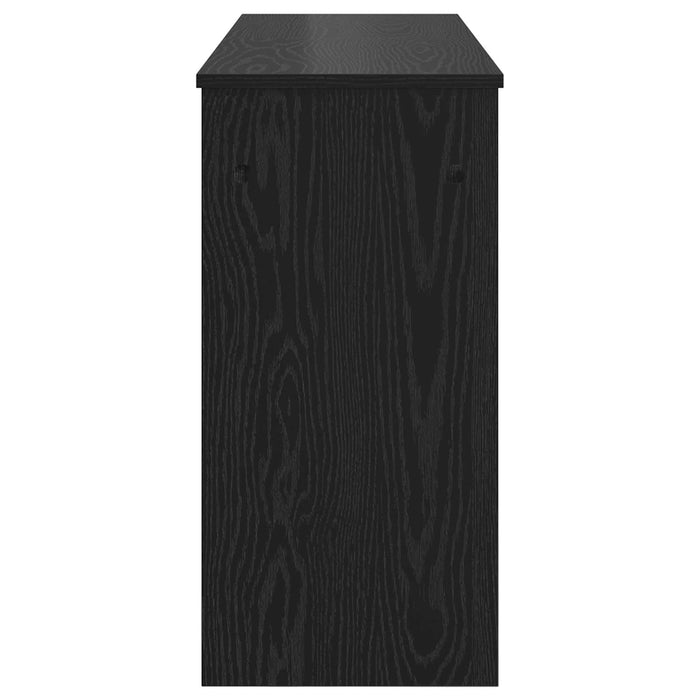 Keyboard Stand Black Oak 130 X 32 X 64 Cm Engineered Wood Nkkanb