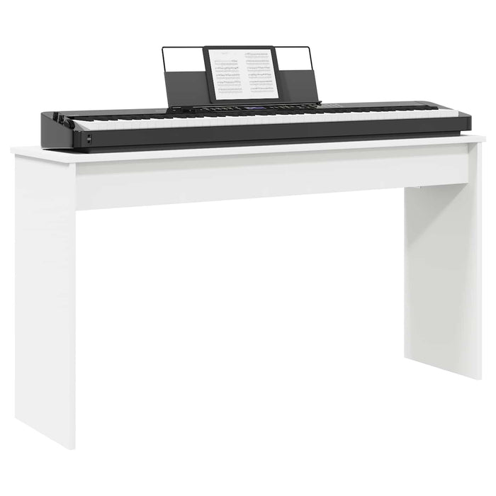 Keyboard Stand White 120 X 32 X 64 Cm Engineered Wood Nkkani