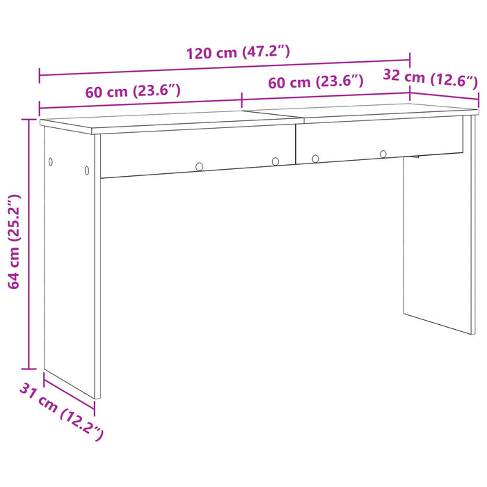 Keyboard Stand Black Oak 120 X 32 X 64 Cm Engineered Wood Nkkann