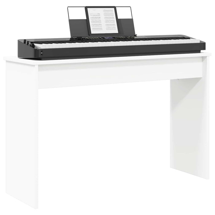 Keyboard Stand White 100 X 32 X 64 Cm Engineered Wood Nkkakp
