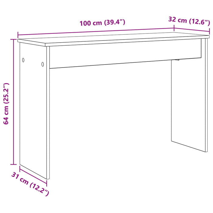 Keyboard Stand White 100 X 32 X 64 Cm Engineered Wood Nkkakp