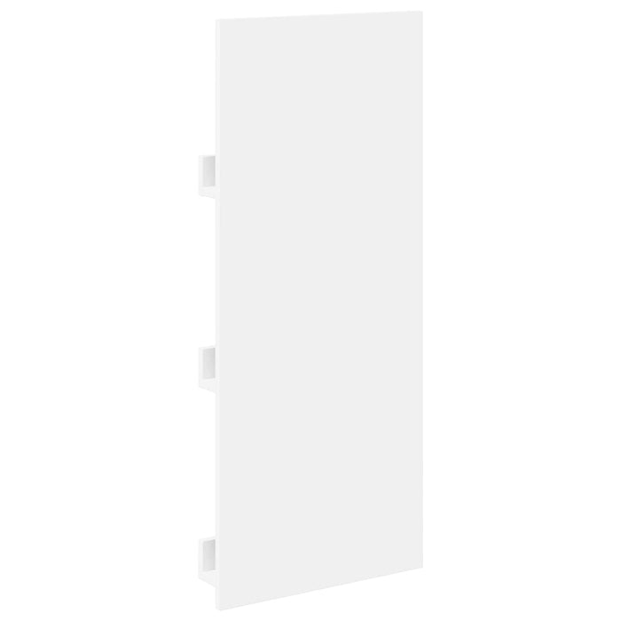 Magazine Rack With Shelf White 51 X 11 X 102 Cm Engineered Wood Nkkpoo