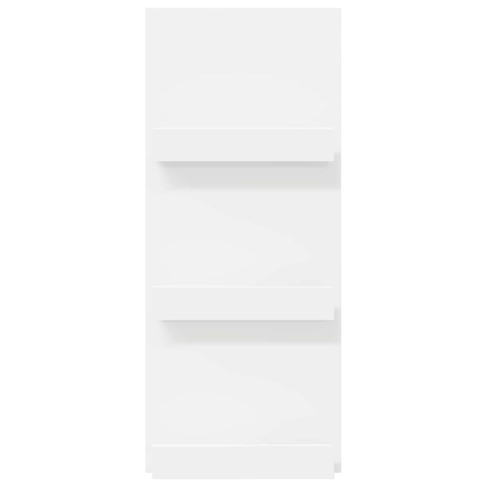 Magazine Rack With Shelf White 51 X 11 X 102 Cm Engineered Wood Nkkpoo