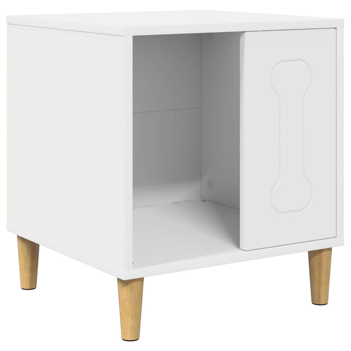 Dog House White 44 X 42 X 49 Cm Engineered Wood Nbbblkn