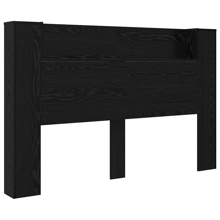 Queen Size Headboard Black Oak 160 X 17 X 104.5 Cm Engineered Wood Taonlnb