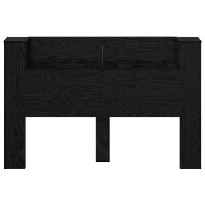 Queen Size Headboard Black Oak 160 X 17 X 104.5 Cm Engineered Wood Taonlnb