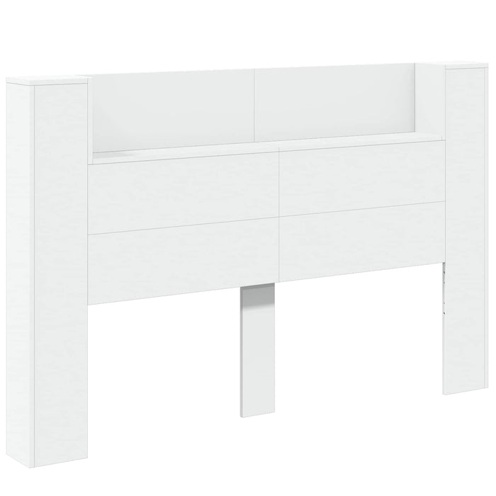 Queen Size Headboard White 160 X 16.5 X 103.5 Cm Engineered Wood Taonlnx
