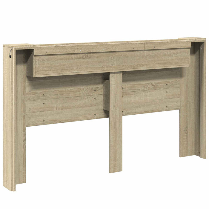 King Size Headboard Sonoma Oak 180 X 16.5 X 103.5 Cm Engineered Wood Taonlkx
