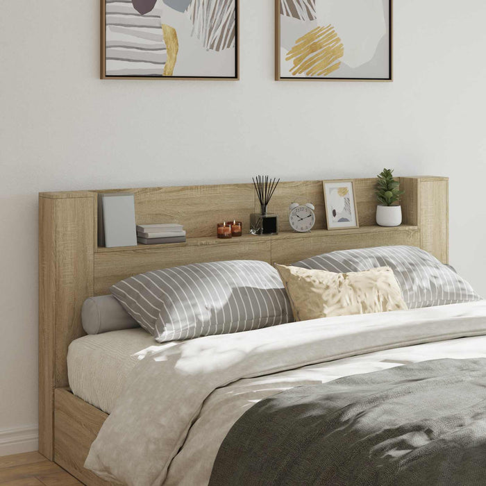 King Size Headboard Sonoma Oak 200 X 16.5 X 103.5 Cm Engineered Wood Taonlkt