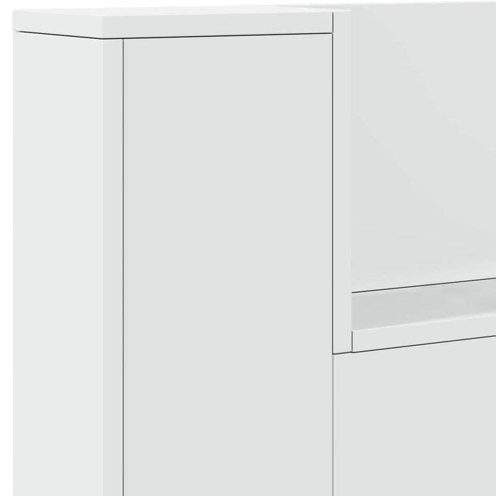 King Size Headboard White 200 X 16.5 X 103.5 Cm Engineered Wood Taonibb