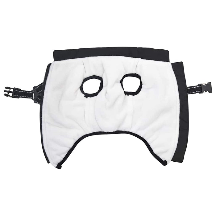 Dog Coat With Harness Black L Fleece And Polyester Taxxpto
