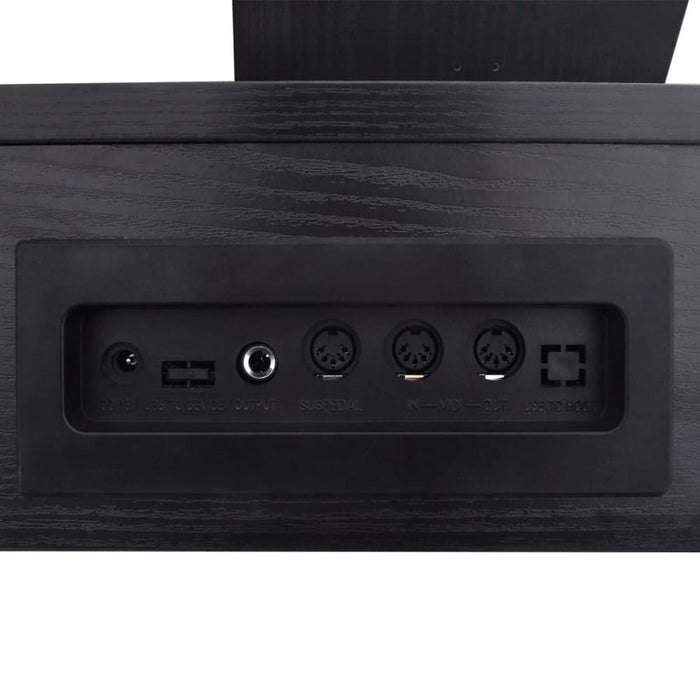 88-key Digital Piano with Pedals Black Melamine Board