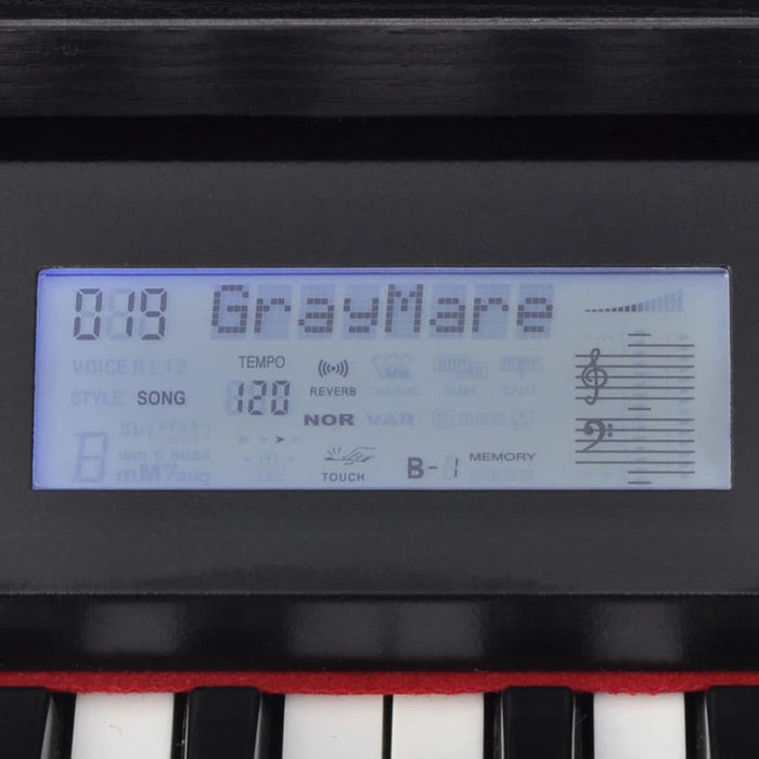 88-key Digital Piano with Pedals Black Melamine Board