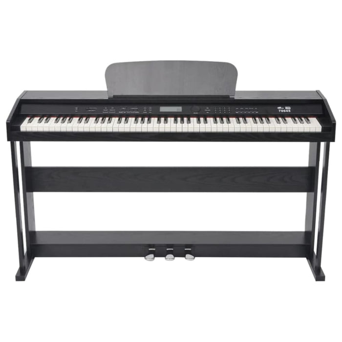 88-key Digital Piano with Pedals Black Melamine Board