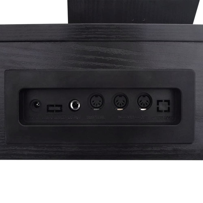 88-key Digital Piano with Pedals Black Melamine Board Ibbap