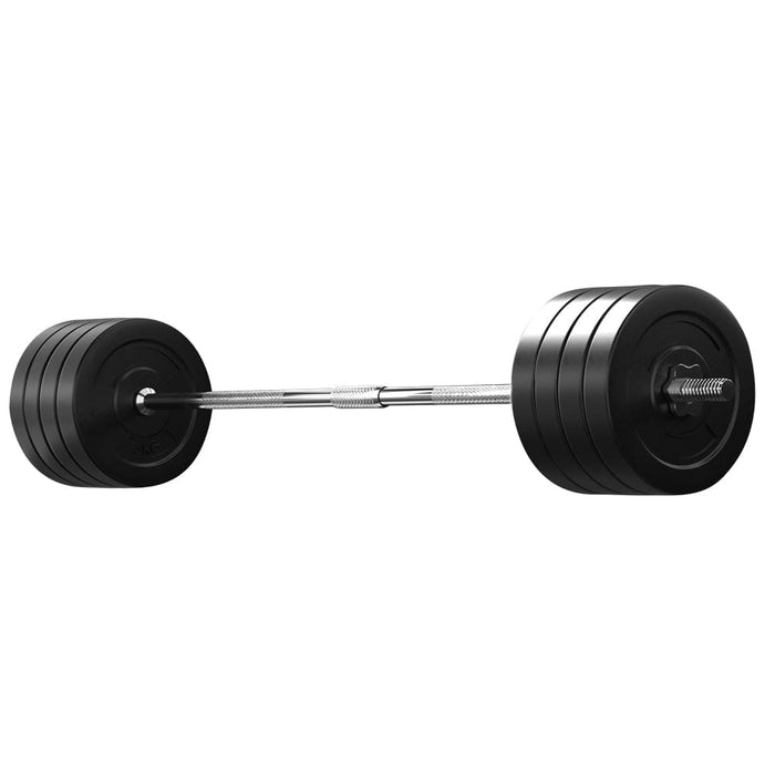 88kg Barbell Weight Set Plates Bar Bench Press Fitness
