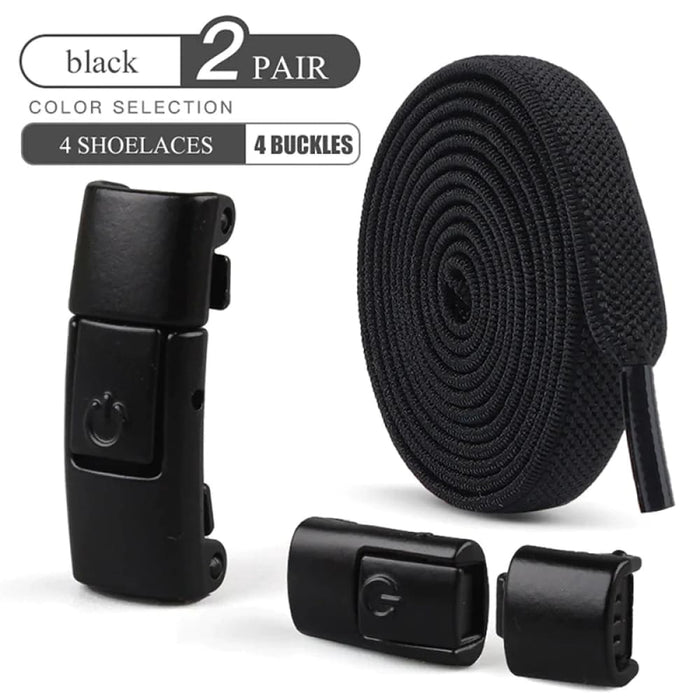 8mm no Tie Shoelaces with Press Lock