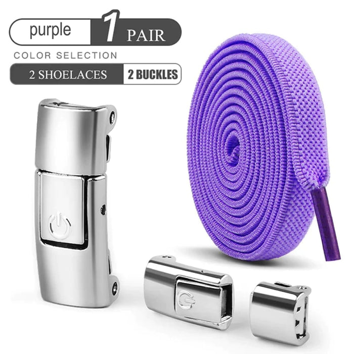 8mm no Tie Shoelaces with Press Lock