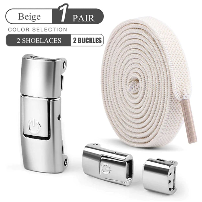 8mm no Tie Shoelaces with Press Lock