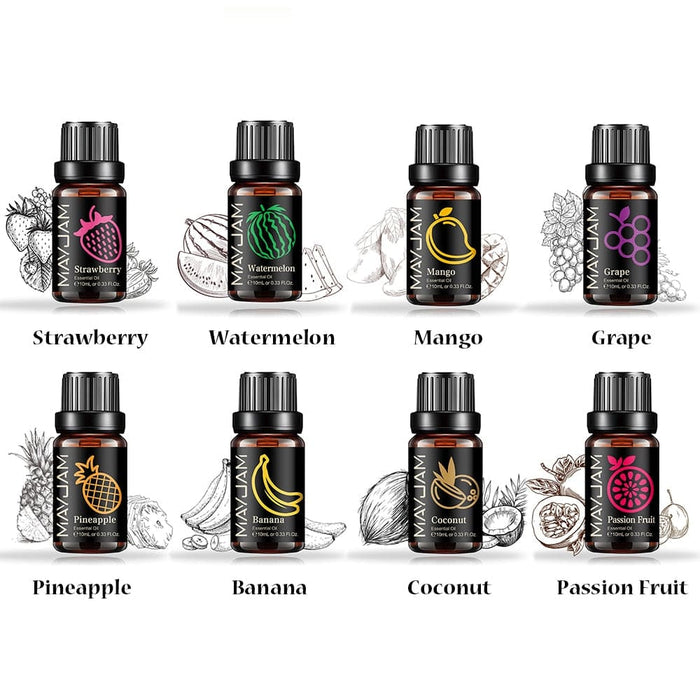 8pcs Gift Box Fruit Essential Oils Set for Candle Soap