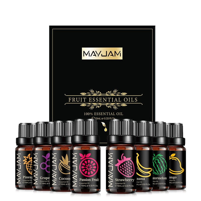8pcs Gift Box Fruit Essential Oils Set for Candle Soap