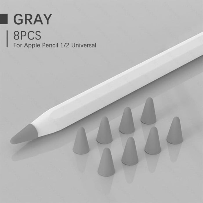 8pcs Silicone Nibs Cover For Apple Pencil 1st And 2nd